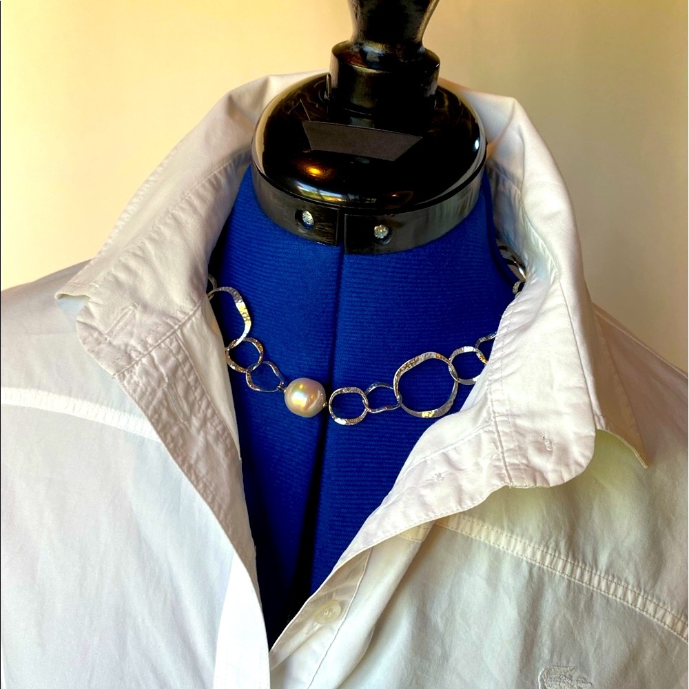 Majorca silver and pearl necklace